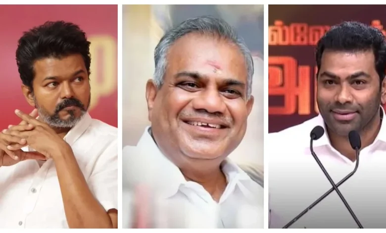 tvk vijay team பெரம்பூரில் விஜய் பிரச்சாரத்திற்கு அனுமதி மறுப்பா? TVK நிர்வாகிகள் அவசர ஆலோசனை! Theechudar