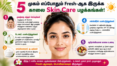 75f9d78c 4b5e 4b13 bf81 ecd94b00ec4c முகம் எப்போதும் Fresh-ஆக இருக்க 5 காலை Skin Care பழக்கங்கள்! 8 75f9d78c 4b5e 4b13 bf81 ecd94b00ec4c முகம் எப்போதும் Fresh-ஆக இருக்க 5 காலை Skin Care பழக்கங்கள்! Theechudar